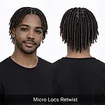 Micro Locs Retwist / Retightening